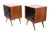 Mid-Century Modern 1950's Pair of Nightstands Newly Refinished For Sale - Image 3 of 17