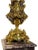 21st Century French Style Marble Pedestal and Candelabra With Brass Accents - 2 Pieces For Sale - Image 9 of 10