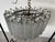 Transparent 70's Vintage Italian Venini Tiered Clear Murano Glass Chandelier For Sale - Image 8 of 12