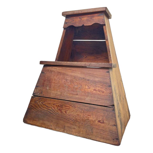 Large Shōwa Era Minimalist Fumidai Step in Wood, Japan, 1940s For Sale