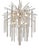 Topaz Leaf Starburst Chandelier by Corbett Lighting For Sale