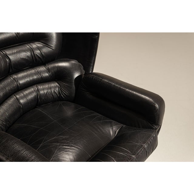 Set of Elda Chair and Ottoman by Joe Colombo for Comfort, Italy, 1970s, Set of 2 For Sale - Image 14 of 15