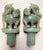 1920s 2 Antique Chinese Dragon Celadon Jade Vessels Custom Stands Qing Republic Era For Sale - Image 5 of 12