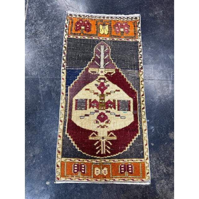 Contemporary Turkish Yastik Rug 1'4" x 2'10" For Sale - Image 3 of 5