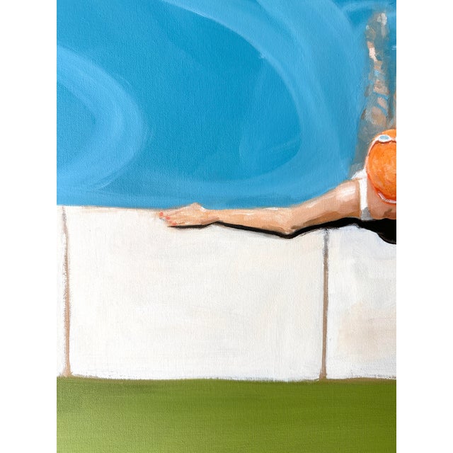 Figurative "Pooling" Modern Oil Painting, by Jennifer Hohlfelder For Sale - Image 3 of 8