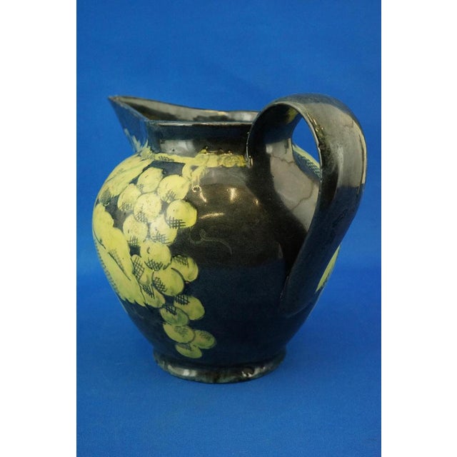 1920s 20th Century Majolica Ceramic Jug from Squarciarelli - Tidei Brothers, Italy, 1920s For Sale - Image 5 of 18