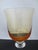 Modern Mid 19th Century Denby Poland Aurora Amber Crystal 7" Wine Glass Set of 3 For Sale - Image 3 of 6