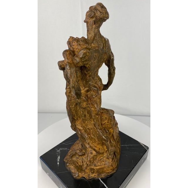 Late 20th Century Bronze Modernist Figurative Sculpture by Mercè Riba For Sale - Image 5 of 16