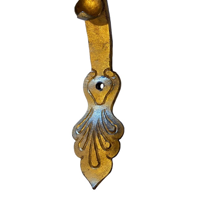 1930s Spanish Revival Curtain Rod Brackets - a Pair For Sale - Image 4 of 9