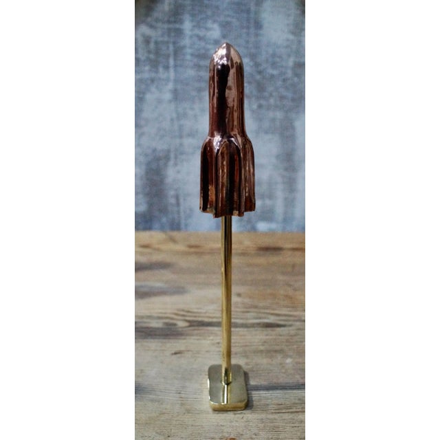 Copper Vintage Cast Copper and Brass Rockets from Walls, Set of 10 For Sale - Image 8 of 8