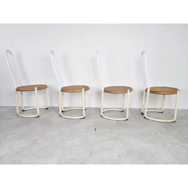 Brown Vintage Postmodern Dining Chairs, 1960s, Set of 4 For Sale - Image 8 of 11