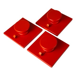 Mid-Century Space Age Wall Hangers, Italy, 1980s, Set of 3 For Sale