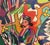 Abstract Large Framed Limited Run Charles Lapicque Lithograph "Le Tigre Dans La Jungle" Circa 1970 For Sale - Image 3 of 9