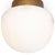 Regina Andrew Parker Alabaster Flush Mount, Natural Brass For Sale - Image 4 of 6