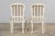 Antique French Louis XV Style Painted Provincial Dining Chairs in Striped Jacquard – Set of 8 For Sale - Image 18 of 18