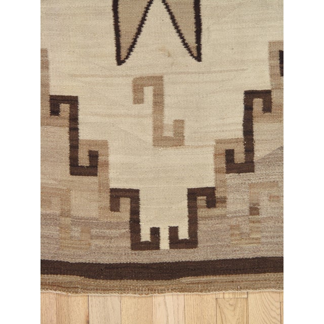 Antique Navajo Rug Circa 1910 Southwestern Handwoven Navajo Blanket 3'3" x 6'10" For Sale - Image 14 of 17
