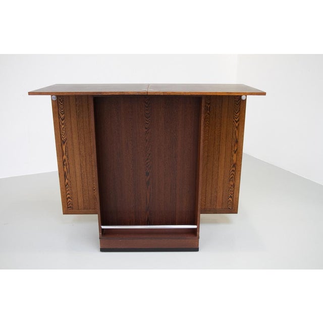 Danish Modern Folding Dry Bar in Wengé by Dyrlund, 1960s For Sale - Image 9 of 18