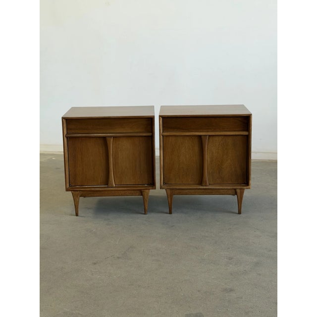 Mid 20th Century Mid 20th Century Sculptural Nightstands, A Pair For Sale - Image 5 of 11