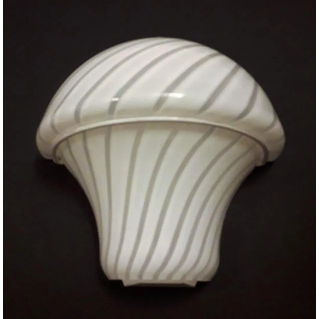 Mid-Century Modern Mid 20th Century Murano Mushroom Sconces - a Pair For Sale - Image 3 of 10