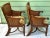 Vintage Bamboo & Rattan Arm Chairs – Pair of Wicker Dining or Accent Chairs With Upholstered Seats For Sale In Louisville - Image 6 of 10