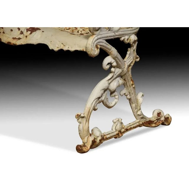 Victorian Cast Iron Seat For Sale - Image 6 of 8