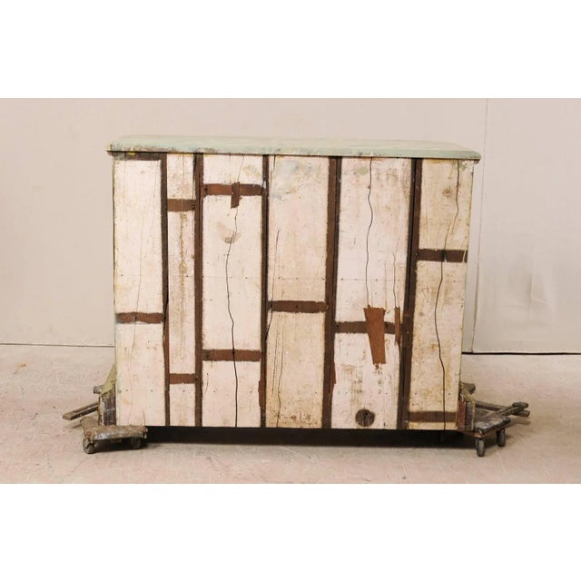 Vintage Italian Style Two-Door Painted Wood Buffet For Sale - Image 9 of 10
