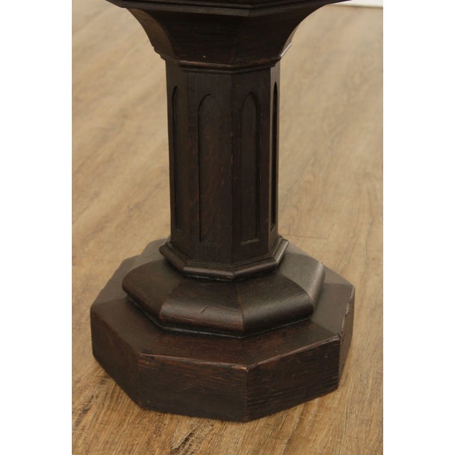 Antique Gothic Revival Carved Ash Offering Box For Sale - Image 12 of 13