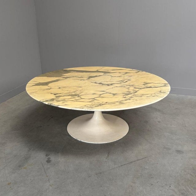 Large Marble Tulip Coffee Table, 1960s For Sale - Image 5 of 13