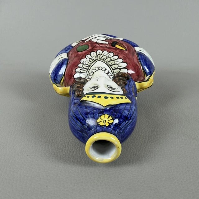 Deruta Majolica Double-Sided Vase, 1960s For Sale - Image 7 of 11