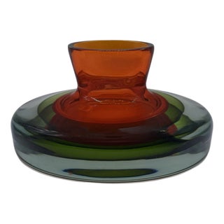 Murano Glass Centrepiece Vase by Flavio Poli for Seguso, Italy, 1960s For Sale