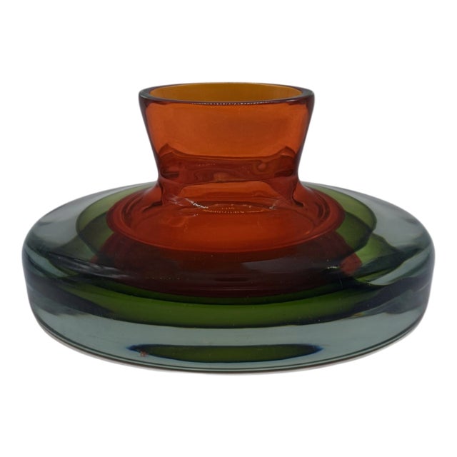 Murano Glass Centrepiece Vase by Flavio Poli for Seguso, Italy, 1960s For Sale