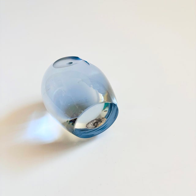 Mid Century Art Glass Owl For Sale - Image 9 of 10