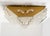 Metal Art Deco Blown Glass & Brass Wall Sconce from Doria, 1960s For Sale - Image 7 of 15