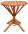 Vintage Woven Rattan Garden Set of Round Table and Armchairs, 1950s, Set of 5 For Sale - Image 4 of 15