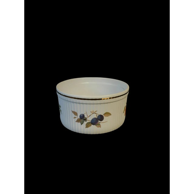 Mid 20th Century Eversham Royal Worchester Fluted Souffle Dish For Sale In West Palm - Image 6 of 6