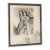Framed Vintage 1940's Drypoint Etching in the Style of Paul Emile Becat For Sale