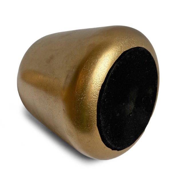 2020s Modern Brass Finish Gumdrop Vase For Sale - Image 5 of 6