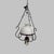 White Opaline Glass and Metal Pendant, 1930s-1940s For Sale - Image 12 of 12