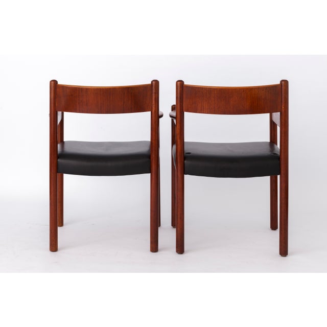 Vintage Danish Teak Armchairs, 1960s, Set of 6 For Sale - Image 4 of 12