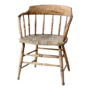 Antique Rustic Captain's Chair