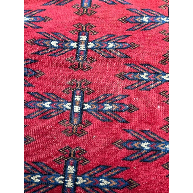 Mid-Century Turkmen Rug, 1940s For Sale - Image 11 of 15