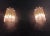 Pair of Murano Wall Sconces 9 Pink Triedri For Sale In Los Angeles - Image 6 of 12