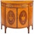 George III Satinwood Demilune Console Cabinet, circa 1790 For Sale - Image 13 of 13