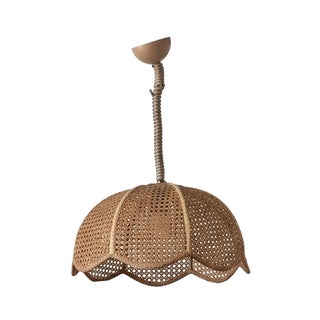 Chandelier in Vienna Straw, 1960s For Sale