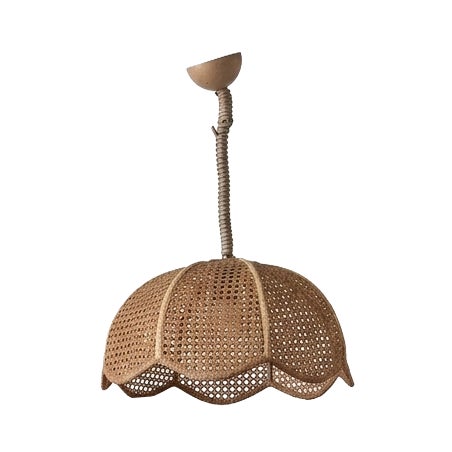 Chandelier in Vienna Straw, 1960s For Sale