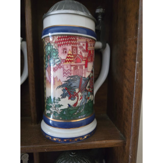 White 1990s Beer Steins Represents the 12 Fairy Tales For Sale - Image 8 of 11