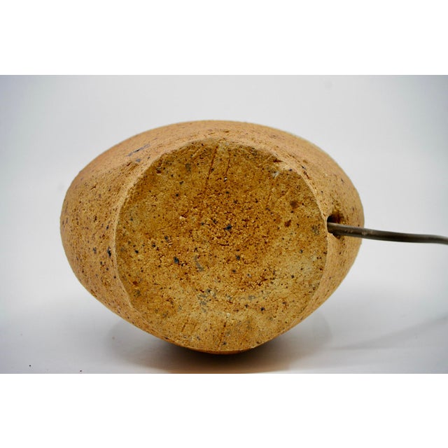 Beige Table Lamp in Stoneware from La Borne, 1960 For Sale - Image 8 of 10