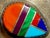 Native American Mid 20th Century Pair of Native American Zuni Pueblo Artist Beon Wallace Multi-Stone Mosaic Inlay Earrings For Sale - Image 3 of 5