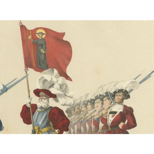 The Cantons of Zurich and Glarus, 1855, Paper For Sale - Image 4 of 10