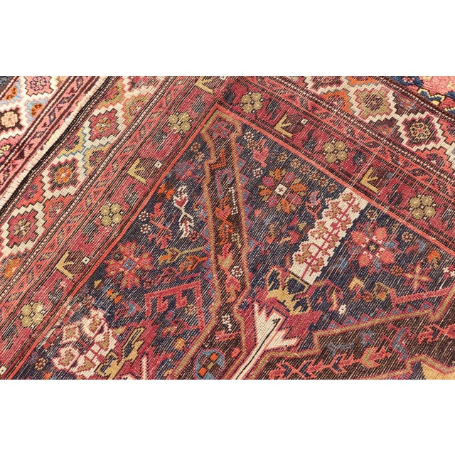 Late 19th Century Colorful Antique Seychor Large Gallery Runner With Multi-Geometric Medallions For Sale - Image 12 of 12